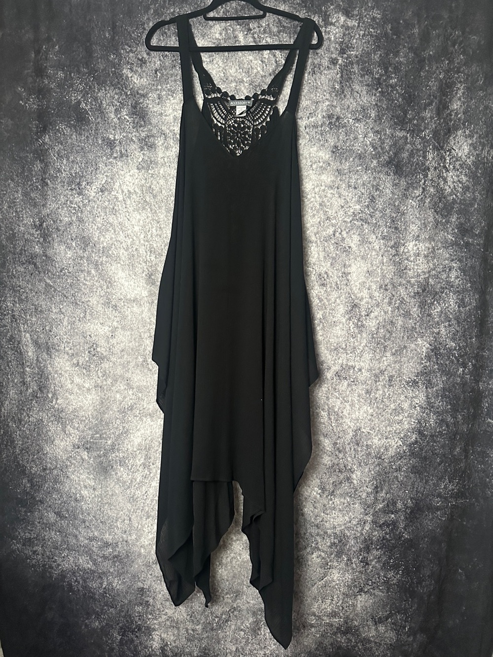 Black Flowy Razorback Dress